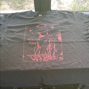 Gildan Black Tee with Pink Graphic